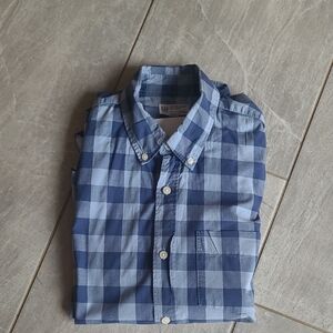 GAP Blue Gingham Casual Button Down Shirt